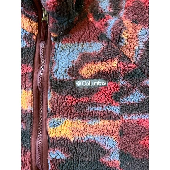 Columbia Mountainside Multicolor Heavyweight Fleece Jacket Top   Mens Size Large - Picture 7 of 13